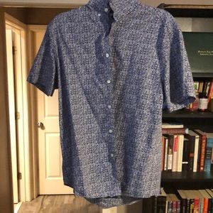 Murano Casual Button Down - Hieroglyphic Design